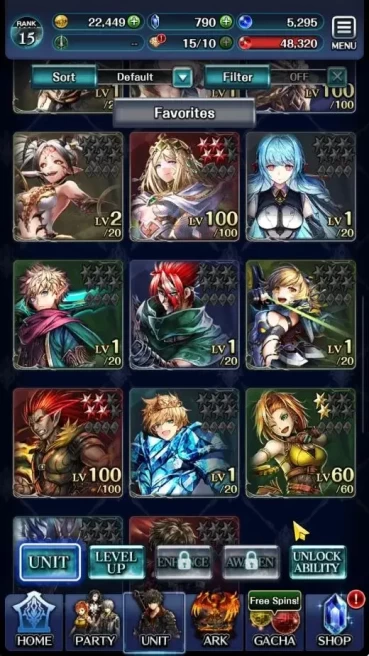GLOBAL|Rank 15|Top Tier Unit|DL Judecca Samekh,SM Sera,G Lilaha,SS Lenius,PGT Famille,KoG Mauna|2 UR 11 SSR Ark|Code Only|LC1299