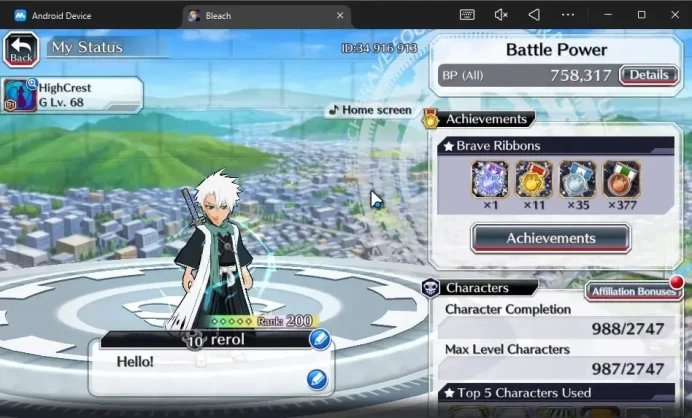 [GLOBAL]52K Orb|2 New Ichigo Renewed,10th Anniv[Rukia,Ichigo],Yachiru TYBW25,Renewd[Byakuya,Aizen],Etc|6K AccTic|Klab ID|BBS2688