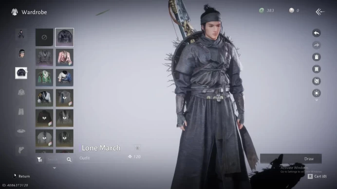 ASIA | 1 Harmonic Core | MC Male | Starter LVL 5 | Lone March Outfit | Power 3671 | 476K Regional Currency | Check SS WWM173B