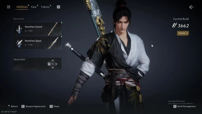 ASIA | 1 Harmonic Core | MC Male | Starter LVL 6 | Build Power 3662 | 320K Regional Currency | Check SS WWM176B