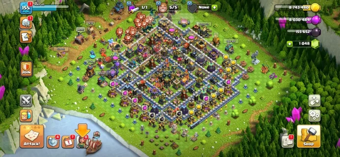 Town hall 17, 4 equipment epic, free change name, C6312
