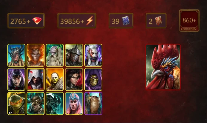 [STARTER]Galleus Bloodcrest+Brogni+Scyl+Wukong+Rathalos+Visix+Alice+Ezio Auditore+Artak+Adelyn+Skeletor+Michelangelo+34Epics
