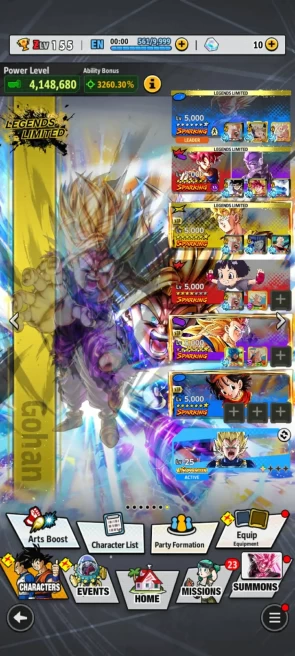 New LF ss2 Gohan Full+ GokuHit+ Sp gogeta+LF GohanTrunk+ Good Equipment (D44)