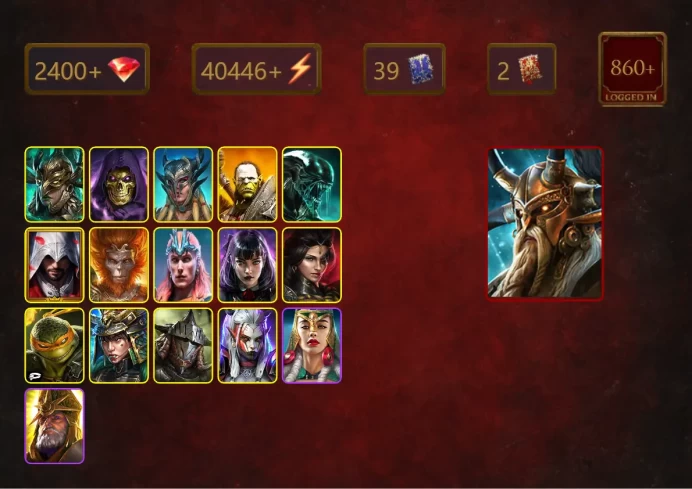 [STARTER]Alaz+Harima+Leminisi the Gold-Wing+Skeletor+Scyl+Artak+Xenomorph+Ezio Auditore+Wukong+Loki+Alice+Adelyn+35Epics