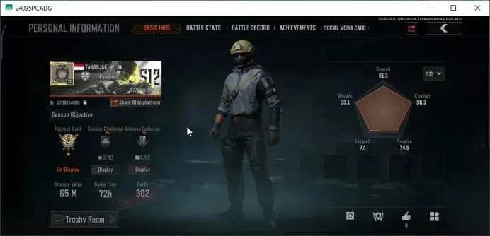 MOBILE Lvl 30|SV 65M|CV 58M| 1 Secret Document | SS AX50 | SS AKM,Maelstrom AUG,Etc | M4 Heavy |CN ON|Infinite|CheckSS(AB3261)