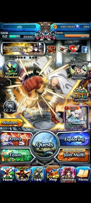 Global|229 cc|Rank 52|15 Ascend+6 TW|(Saitama,S Miki,Chloe,S Miyu,Kyoko Sakura,S Illya)+TW,Kirisame,Etc|Lpot 434+43 RGB(GS2605)