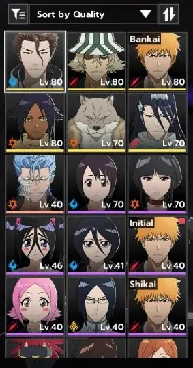 NuverseSEA|LV63|9767 Spiritual Jade|6 SSR (AizenB6,UraharaB2,Ichigo,SajinB2)+Stamp,Byakuya,Yoruichi|6 Sign|Log Google|(BSR1175)