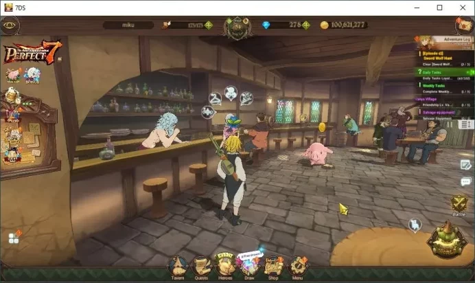 Global|278 Dm|1,1M CC|1 LR + 5 UR|Elizabeth,Nemesis Meliodas,Meresca,Elimeli,ODK,Demon King Meliodas|CodeOnly|(SDS4543)