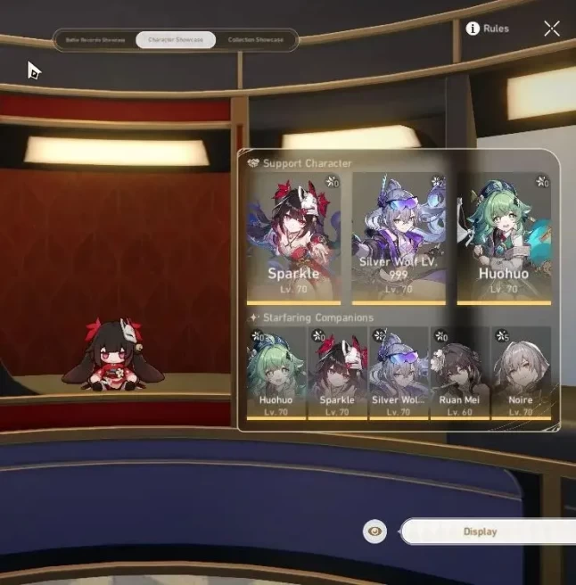 Asia|TL 52|5 Limited|Silver Wolf 999 E2+Sign,Sparkle,Huohuo,Ruan Mei,Dante|MC Female|Take Mail|Check SS(HSR7331)