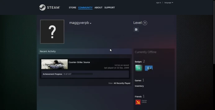 Steam 9 LVL / Register date 2007-2009 year / Other Region / 5 dollars limit / FK25