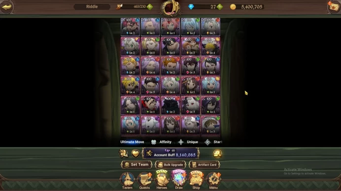 ASIA|8,1M CC|5 LR+13 UR+Many Collab|Cusack2/6,Elizabeth3/6,Milim,Ludociel,Rimuru,EliMeli4/6,Tristan2/6,Etc|Code Only|(SDS2814)