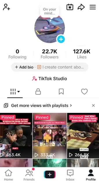 English Content/ Monetized 22K Real Followers+127K Real Likes Account/ Creator Rewards Program Activated/ Live Stream/ Full Access