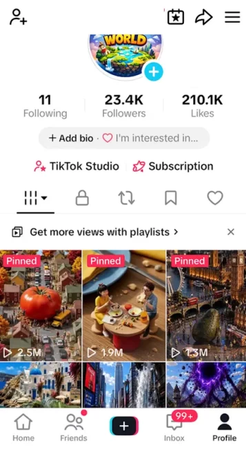 UK Region Account/ 23K Real Followers+210K Real Likes Account/ Live Stream/ Full Access