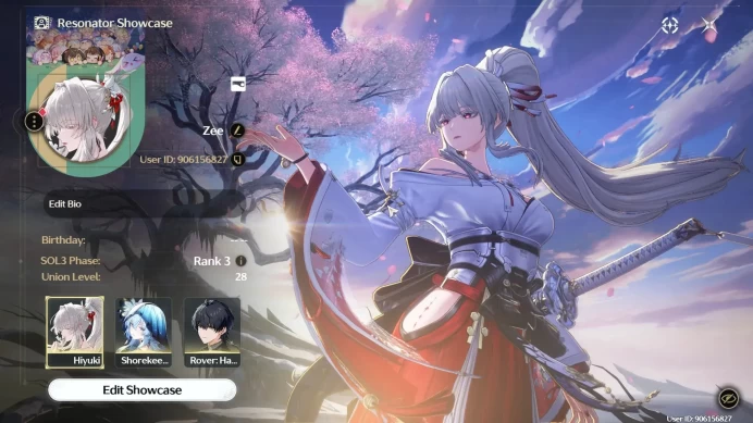 SEA|UL 28 | Rank 3 | Hiyuki L40, Shorekeeper L40, Rover L40 | 5*Wep Frostburn L50|TakeMail(WW022B)