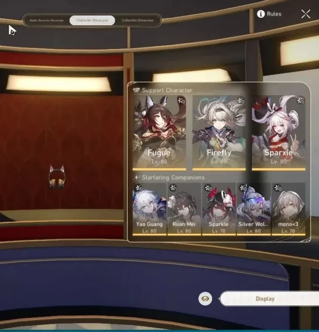Asia|TL 64|Premium Elation|12 Limited|Sparxie,Sparkle,Yao Guang,Firefly,Fugue,Fu Xuan E1,Silver Wolf|Take Mail|Check SS(HSR7117)