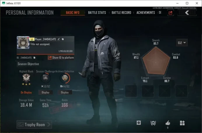 MOBILE|LVL30 SV 18,4M|CV 9,6M|SK WEAPON=DECREE LR-AR1,MORE RED ITEM MORE DETHAIL CEK SS AB197B