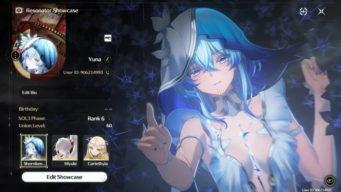 SEA |UL 60 Mid-Game | Rank 6 | Shorekeeper L80, Cartethyhia L80, Hiyuki L80 | 5x *5Wep (Cosmic Ripples) | TakeMail WW028B