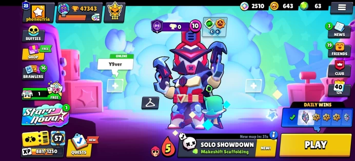 [Code A265] Level 175 / 47k Trophy + 218 Skins / Very Cheap
