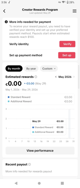 100% Monetized France Account Creator Rewards Program Active | 9k Real Followers & 68k Likes | Real Screenshots + Full Access + Good Standing