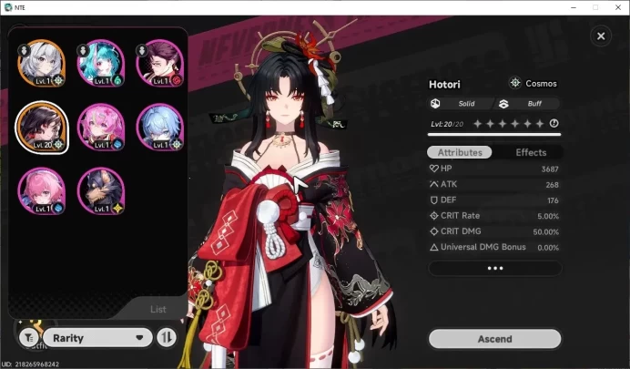 GLOBAL NA|HL 3|1 SSR| Limited Hotori |Autumn Haze Livery|2 SSR Selector On|5 Solid Dice|2 S Arc|Female MC|Log Email|NTE1268