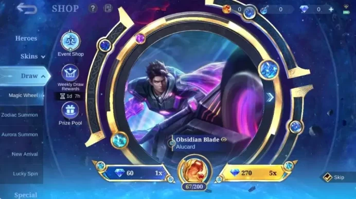 Global|Skin 163|Renowned|LuckyBox Silvanna+Pharsa|Collector Pharsa+Silvanna|Collab Badang+Ixia+Wanwan|More Check SS ML2080B