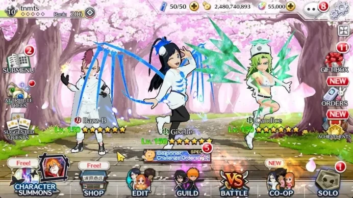[Global] 55K Orbs|Gisele,Candice TYBW26,Rukia 10th Anniv,Ganju TYBW25,Duo Crescent Veil,Etc|7,3K AccTic|Klab ID(BBS2587)