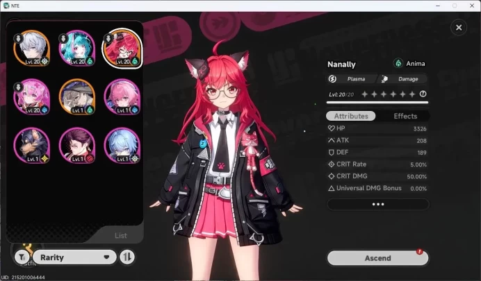 SEA | Hunter Lv 15 | 2 S [Nanally+1A, Jiuyuan] 6 Char A | MC Male | Selector 50/50 | TakeMail Check SS NTE200B