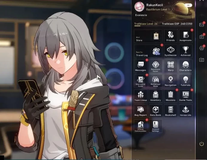Asia|TL 26|1 Golden Companion Spirit|4 Limited|Evanescia+Sign,Sparkle,Huohuo,Dante|Mc Female|TakeMail|CheckSS|(HSR7336)