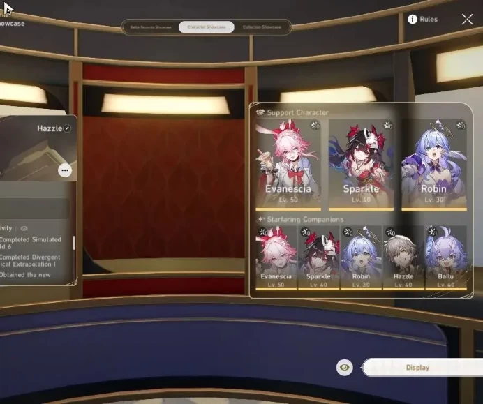 Asia|TL 39|3 Limited|Evanescia,Sparkle,Robin|Xianzhou Luofu|Mc Male|TakeMail|CheckSS|(HSR7342)