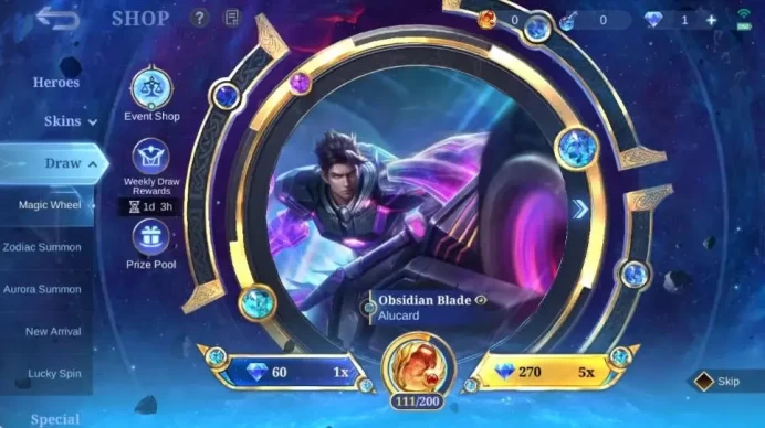 Global|Hero 105|Skin 176|Expert|KOF Karina|Transformers Roger+Popol and Kupa|LuckyBox Moskov|Collab Badang|More Check SS ML2081B