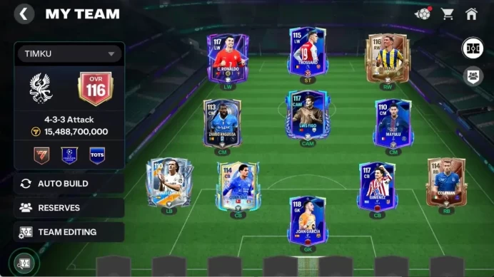 OVR 116/15B Value|Best Starter 501k Gems + 1,7B Coins + 11k Rank UP with C Ronaldo FlashBack, Joan Garcia UCL, etc|Log EA(FCM778)