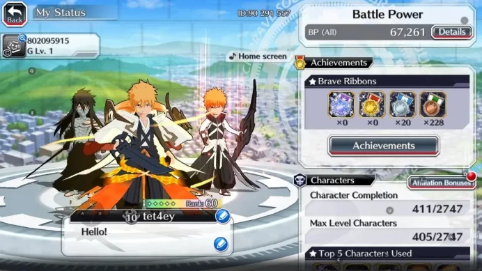 GLOBAL]20k Orb+Fresh All Story|Ichigo10ThAnniv,Ichigo9ThAnniv,Stark,Aizen6ThAnniv,KisukeBVersion|KlabID|BBS537B