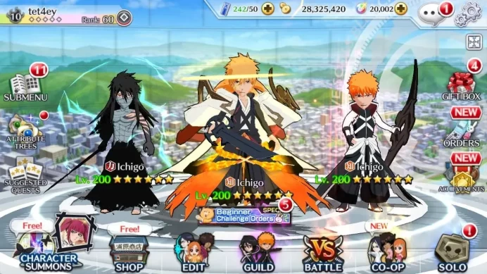 GLOBAL]20k Orb+Fresh All Story|Ichigo10ThAnniv,Ichigo9ThAnniv,Stark,Aizen6ThAnniv,KisukeBVersion|KlabID|BBS537B
