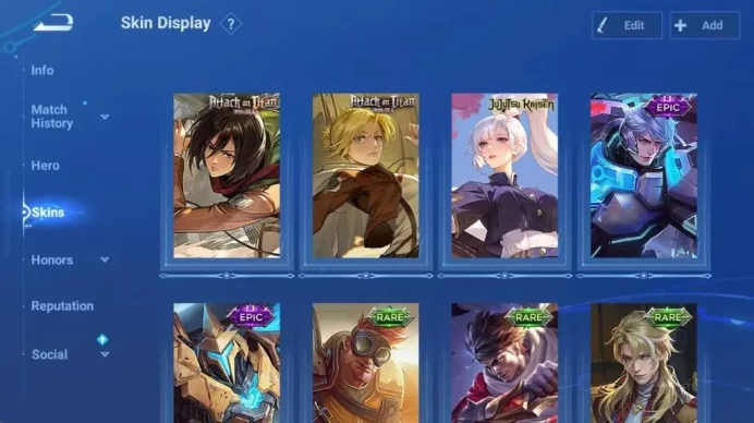 Global | 33H 19S |Collab AOT Jiang [PreciousMikasa]+Mayane [Annie]|Collab JJK Garo|Epic Mozi+Arthur|TakeMail Check SS HOK391B