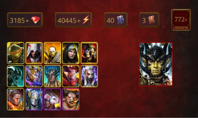 [STARTER]Aphidus+Mortu-Macaab+Michelangelo+Ezio Auditore+Artak+Aleksandr+Deathknight+Xenomorph+Deliana+Scyl+Visix+Ronda+28Epics