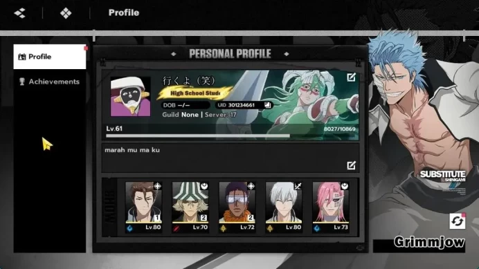 NuverseSEA|LV 61|9 SSR [(AizenB1,Gin,Szayelaporro,TosenB2,UrahB2,Ichigo)+Stamp,YoruB1,ByakuB1,Sajin]|6 Sign|Log Google|(BSR1178)