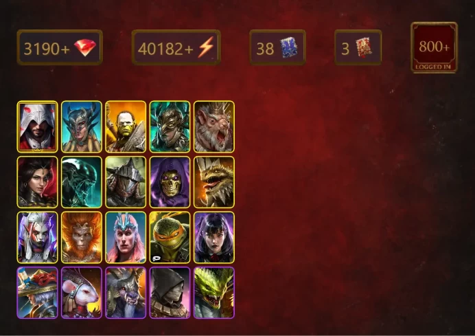 [STARTER]Legate Teox+Gnishak+Ezio Auditore+Scyl+Artak+Leminisi the Gold-Wing+Adelyn+Xenomorph+Rathalos+Skeletor+Visix+37Epics