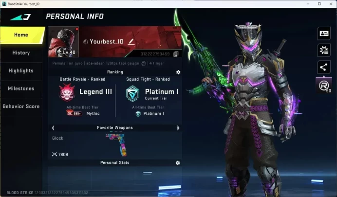ASIA | 2 ETERNAL GUN|2 TR|2 7DS|1 ULTRA MELEE|1 ULTRA GUN|2 ULTRA CHAR|Legend III BR|More Check SS BS1110B