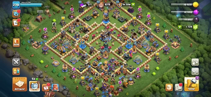 Town hall 18 Xp 230, 15 equipment epic, 4 Hero max, C6322