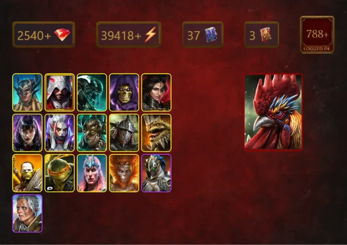 [STARTER]Galleus Bloodcrest+Legate Teox+Scyl+Ezio Auditore+Xenomorph+Skeletor+Adelyn+Alice+Visix+Leminisi the Gold-Wing+35Epics