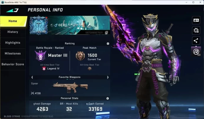 ASIA | EVO Spear-Freeze, SCAR-Stellar, UMP45-Forsaken|5 Eternal|3 7DS|3 Ultra Melee|L49 Master III|More Check SS BS1112B