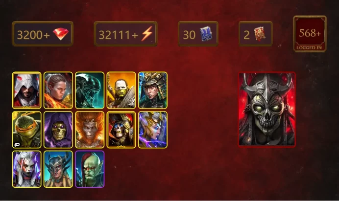 [STARTER]The Calamitus+Harima+Ezio Auditore+Ronda+Xenomorph+Artak+Michelangelo+Skeletor+Wukong+Deathknight+Deliana+Visix+22Epics