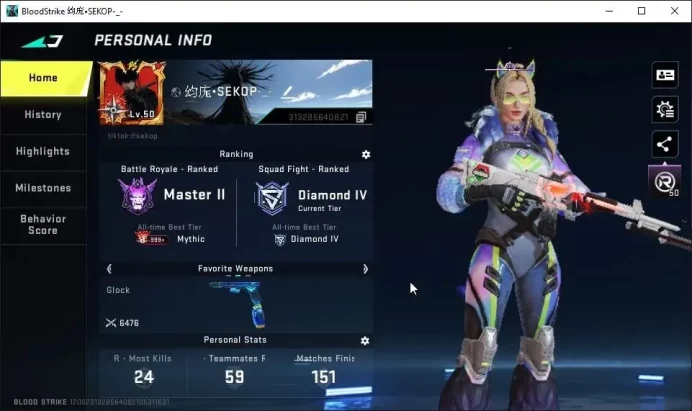 ASIA|ETERNAL DEagle-Scorpius|Collab 7DS[M700,AK47,Kar98k,QBZ95]|3 Collab EVA|12 ULTRA|4 Limited|NetEase|Check SS(BLS4683)