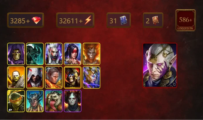 [STARTER]Starsage Galathir+Tatsu+Skeletor+Xenomorph+Visix+Wukong+Artak+Ezio Auditore+Ronda+Deathknight+Tomb Lord+Deliana+23Epics