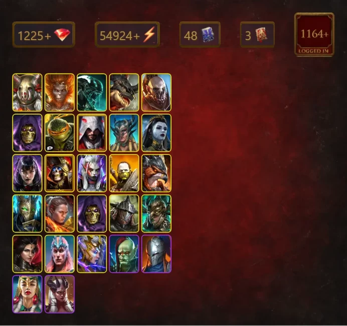 [STARTER]Kalvalax+Sanguine Maria+Warchief+Wukong+Xenomorph+Vergumkaar+Warlord+Skeletor+Michelangelo+Ezio Auditore+Scyl+55Epics