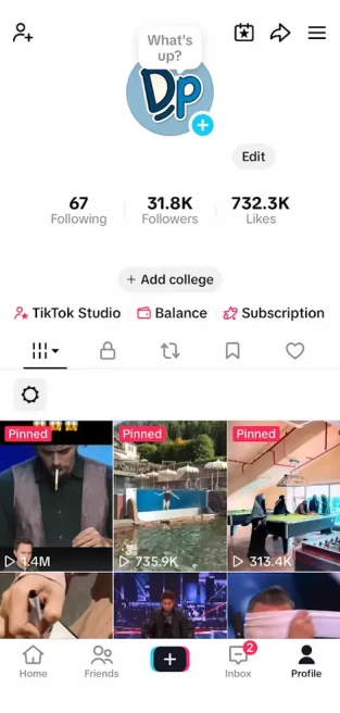 Instanly Delivery/ Monetized 31K Followers+732K Likes Account/ Creator Rewards Program Activated/ Full Access