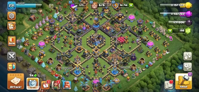 TH 18 Max, 10 Equipment Epic, 3 Hero Max, Defense Max, Wall Max, 8 Hero Skin, TH 18 Almost Max