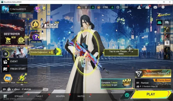 ASIA|Collab Bleach ETHAN|2 ULTRA[KAG-6 Soulblase,Icicle]|3 Legendary[M4A1,Kar98k EterBlue,Sunrise]|NetEase(BLS4689)