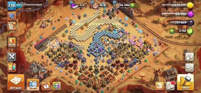 TH16 Max, 7 Equipment Epic, Wall Max, Defense Max, 3 Map Skin, 11 Hero Skin, 90% Max, Magic Items