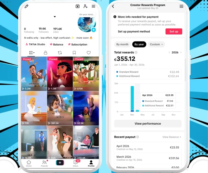 France Monetized Account Creator Rewards Program Active | 19k Real Followers 191k Likes | Real Screenshots + Full Access + Acc in Good Standing